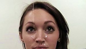 Hot Carleigh Gets Her Beautiful Face Covered With Cum