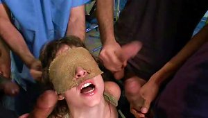 Sexy Scientist Gets Blindfolded And Tied