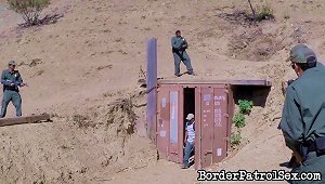 Border Patrol Agents Capture A Hot Chick And Fuck Her Brains Out