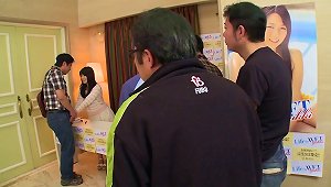 Japanese Girl Gets Gangbanged And Receives Facials From A Group Of Men