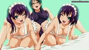 Horny Anime Nurses Getting Cumshot