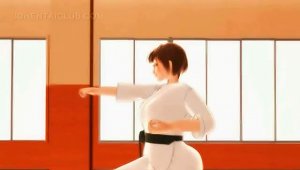 Karate Hentai Girl Sucks Monsters Big Dick