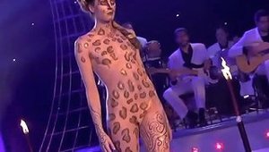 Sexy Girls Nude Body Painting Television Show Contest
