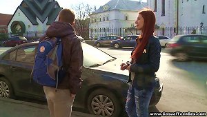 Euro Teen Redhead Has A Lusty Afternoon Of Casual Sex