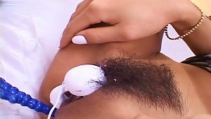 Japanese Chick Gets Her Tight Wet Holes Toyed With Hard