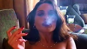 Smoking Babe Likes To Masturbate