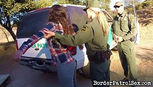 Latina Sluts Deepthroating The Border Patrol Man And Fucking Him